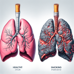 Comparaison entre les poumons sains et celui d'un fumeur Effet de la cigarette sur les poumons